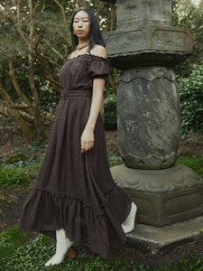 Luna Dress in Chocolate Martini