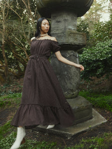 Luna Dress in Chocolate Martini