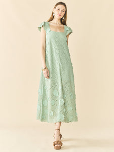 Lindsay Dress in Minty Green
