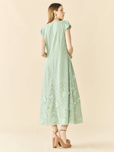 Lindsay Dress in Minty Green