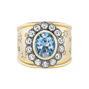 Alix Cigar Band Aquamarine