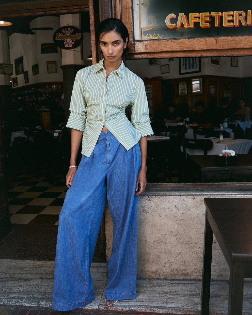 Jodi Pant in Medium Indigo Blue