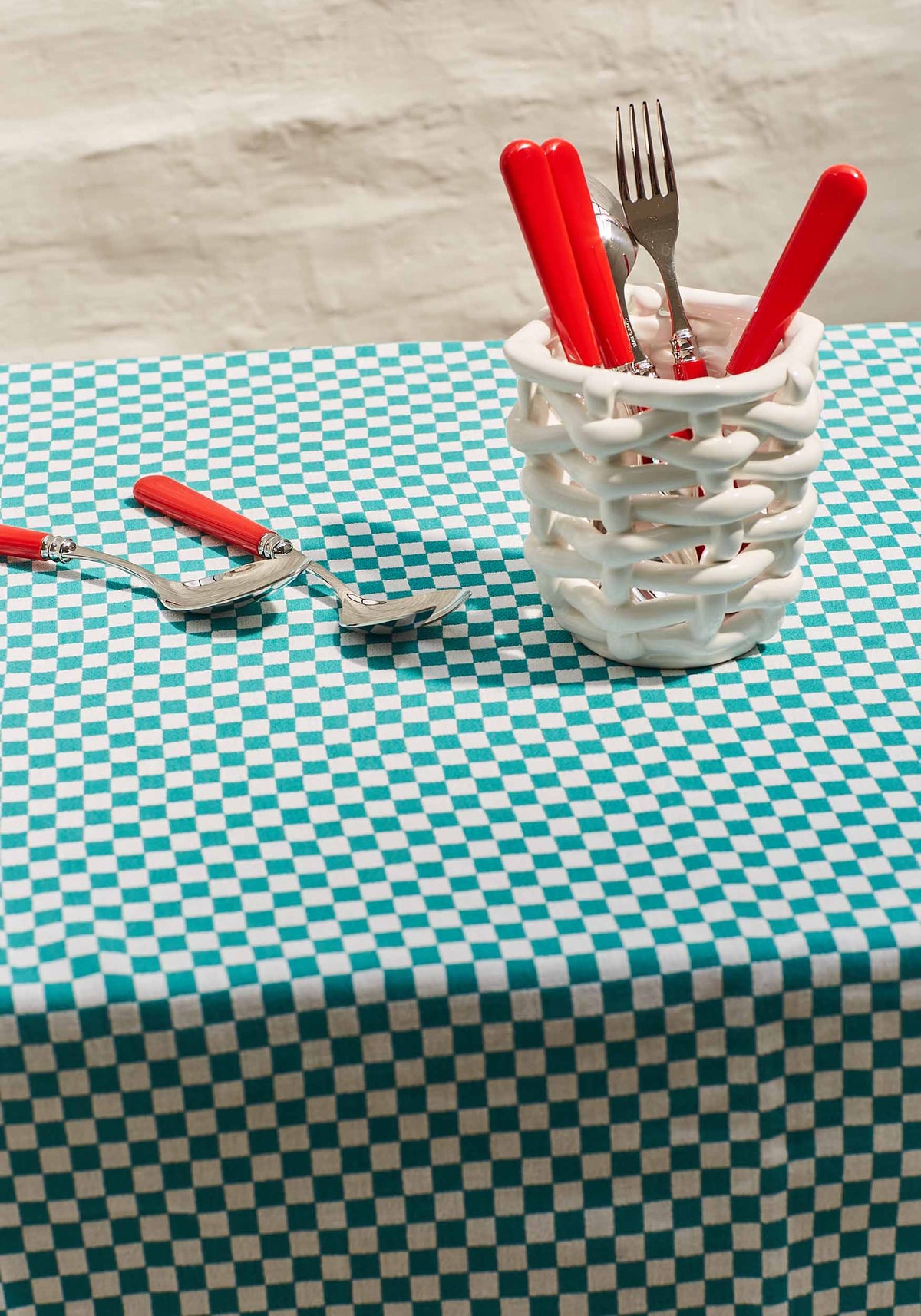 Classic Red Dessert Spoons, Set of 2