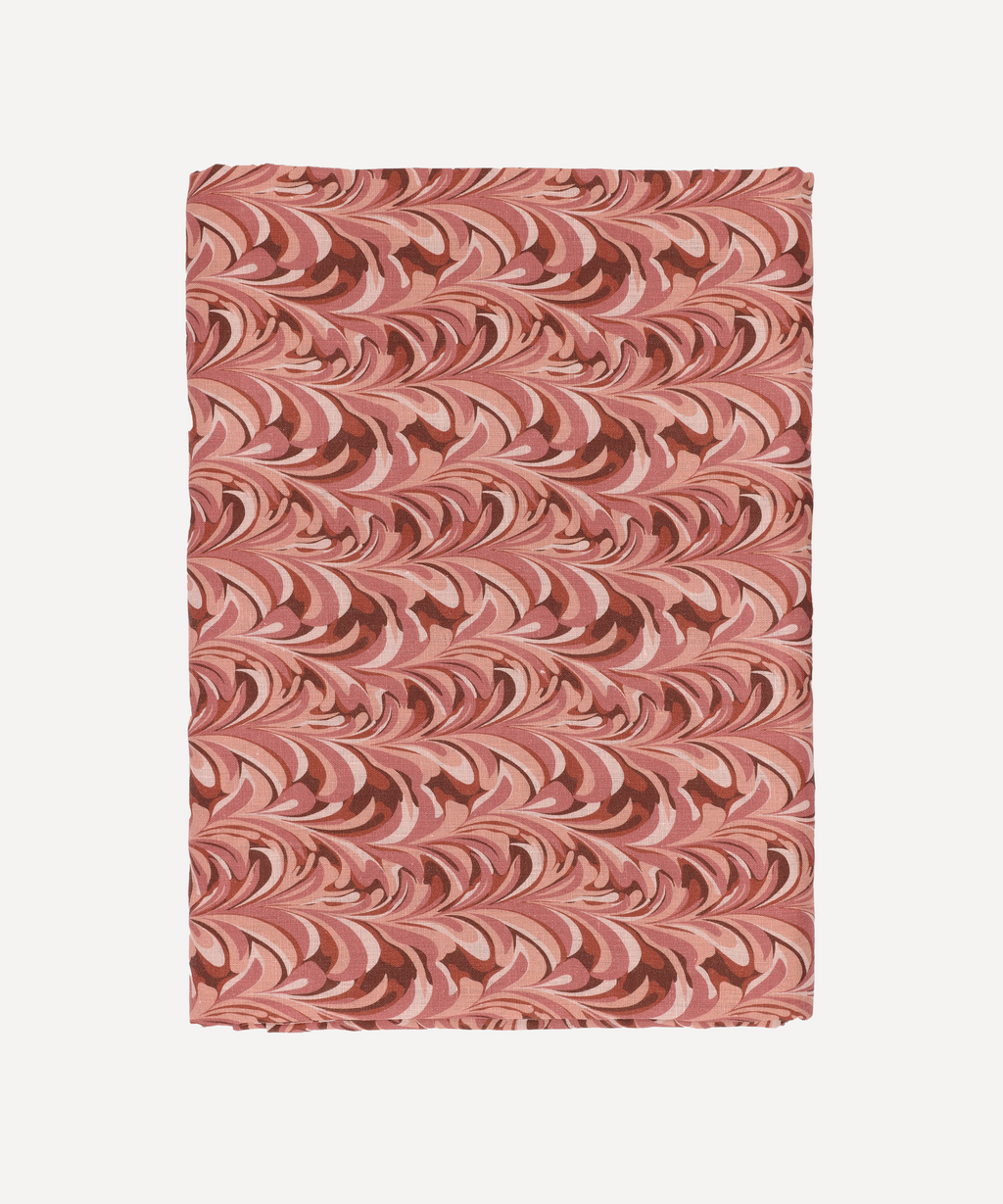 Marble Linen Tablecloth in Pink