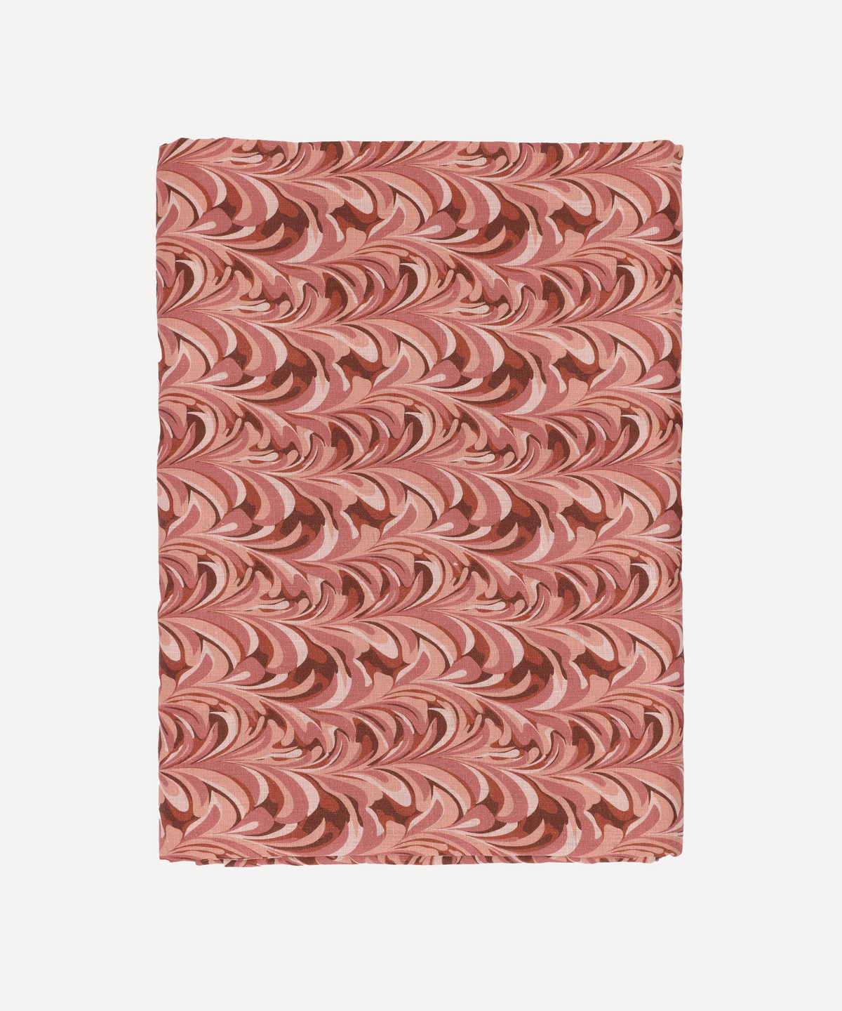 Marble Linen Tablecloth in Pink