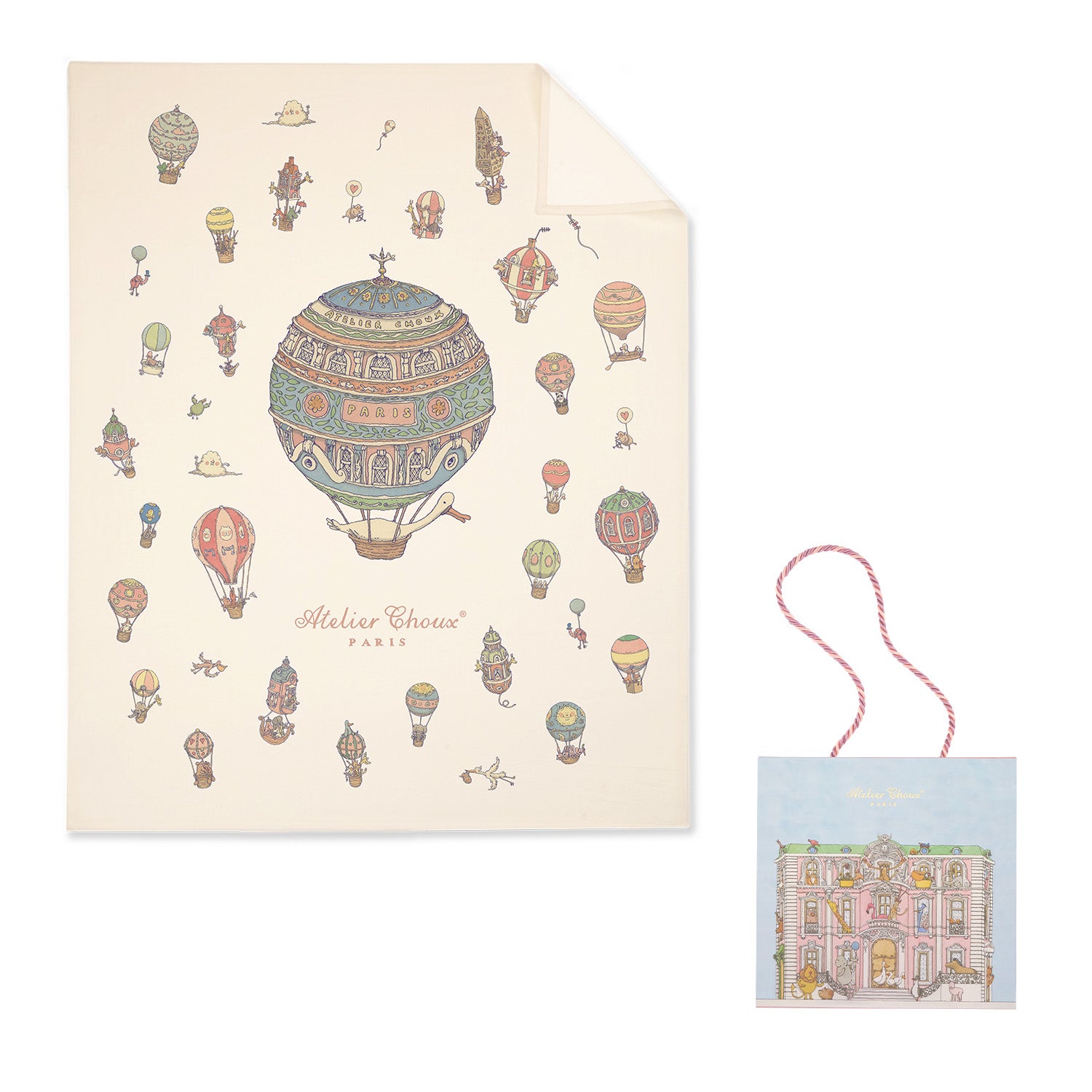 Hot Air Balloons Cashmere Blanket OTM GIFT