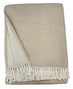 Double Face Solid Mini Chevron Throw