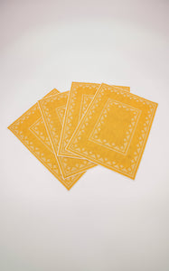 Pedralbes Placemats in Marigoldâ, Set of 4