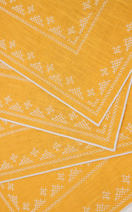 Pedralbes Placemats in Marigoldâ, Set of 4