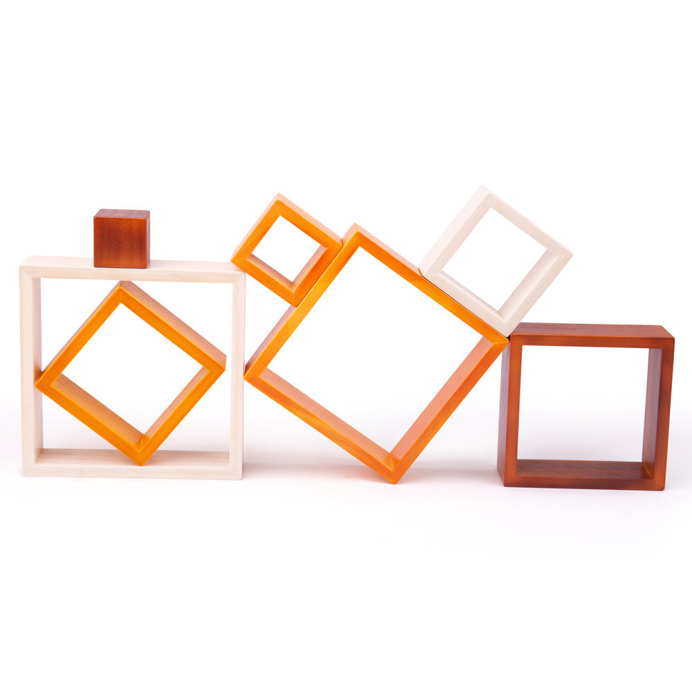 Natural Wooden Stacking Squares