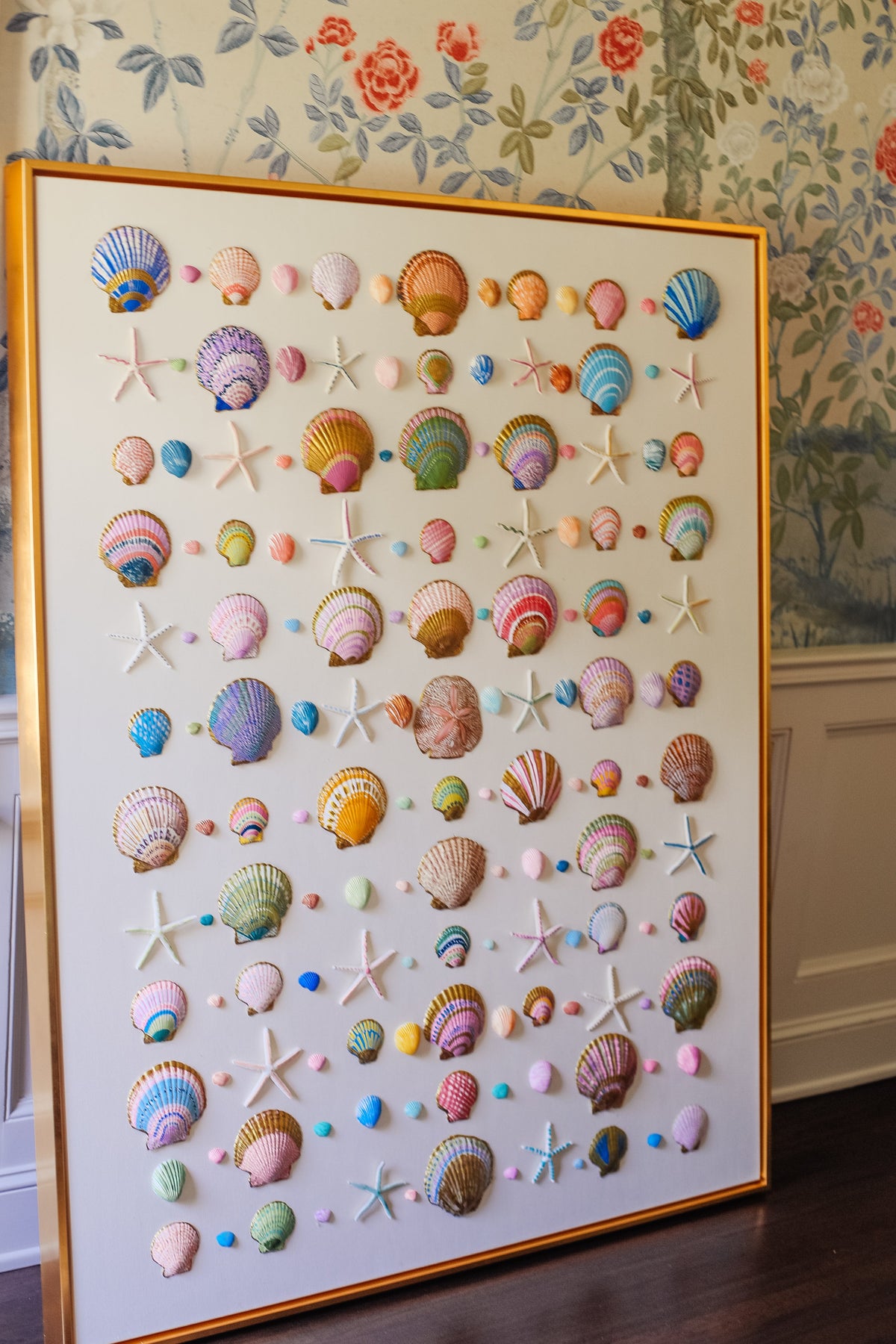 48" x 36" Custom Shell Artwork by Erin Donahue Tice