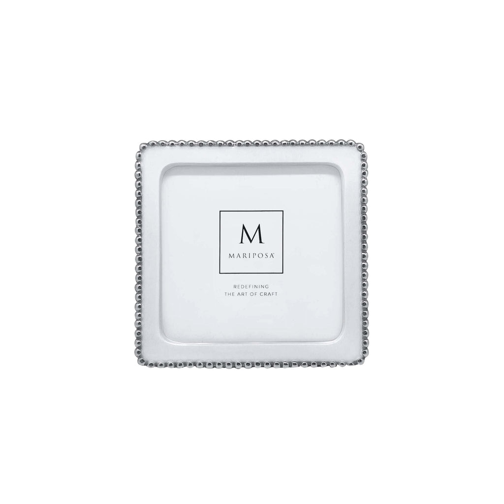 Beaded White Frame
