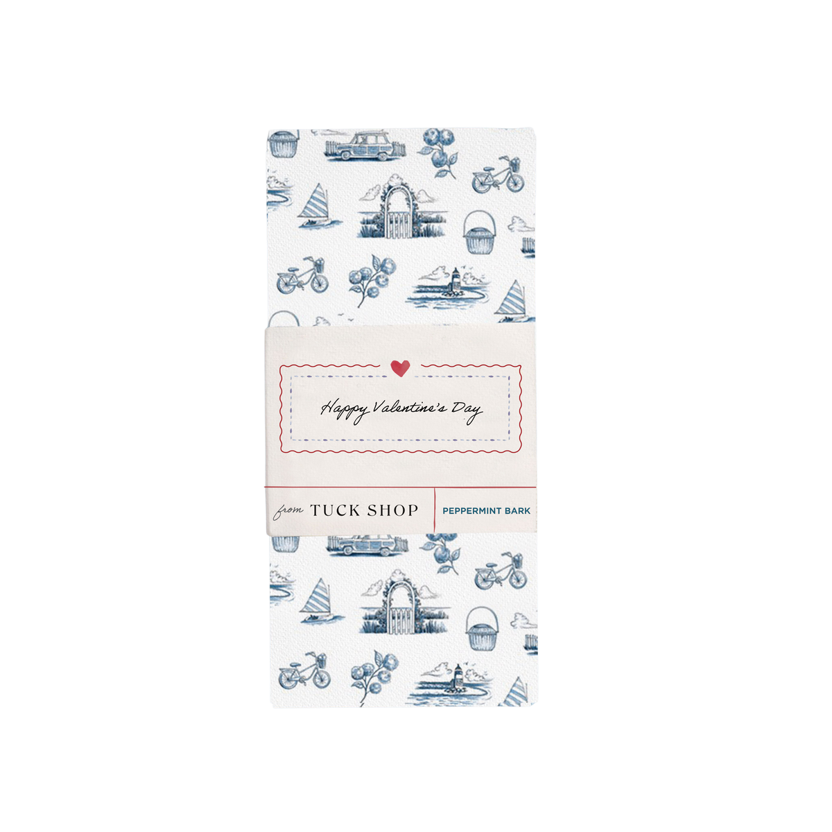 Valentine's Day Nantucket Peppermint Bark, Set of 20