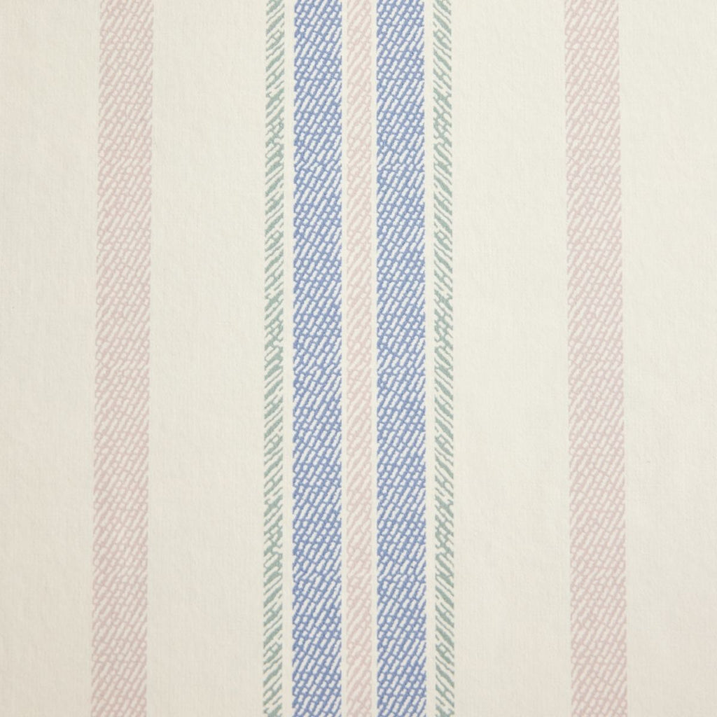 Blue & Blush Halo Stripe Wallpaper