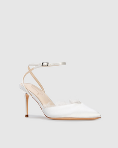 Lace 80 in White Satin