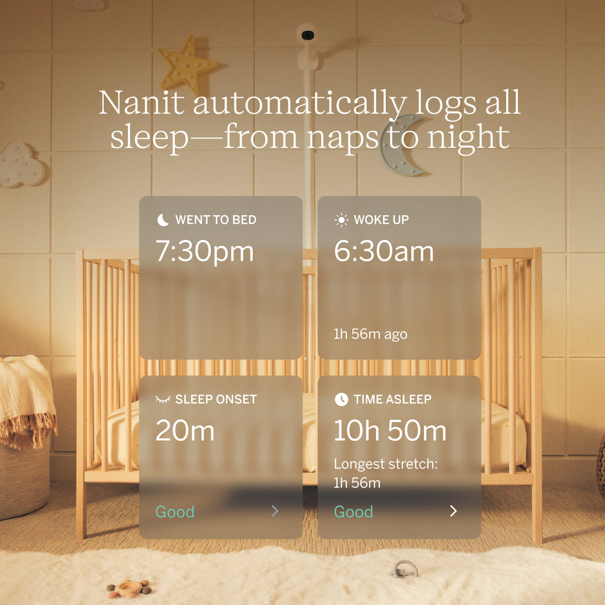 Nanit Pro Smart Baby Monitor & Wall Mount