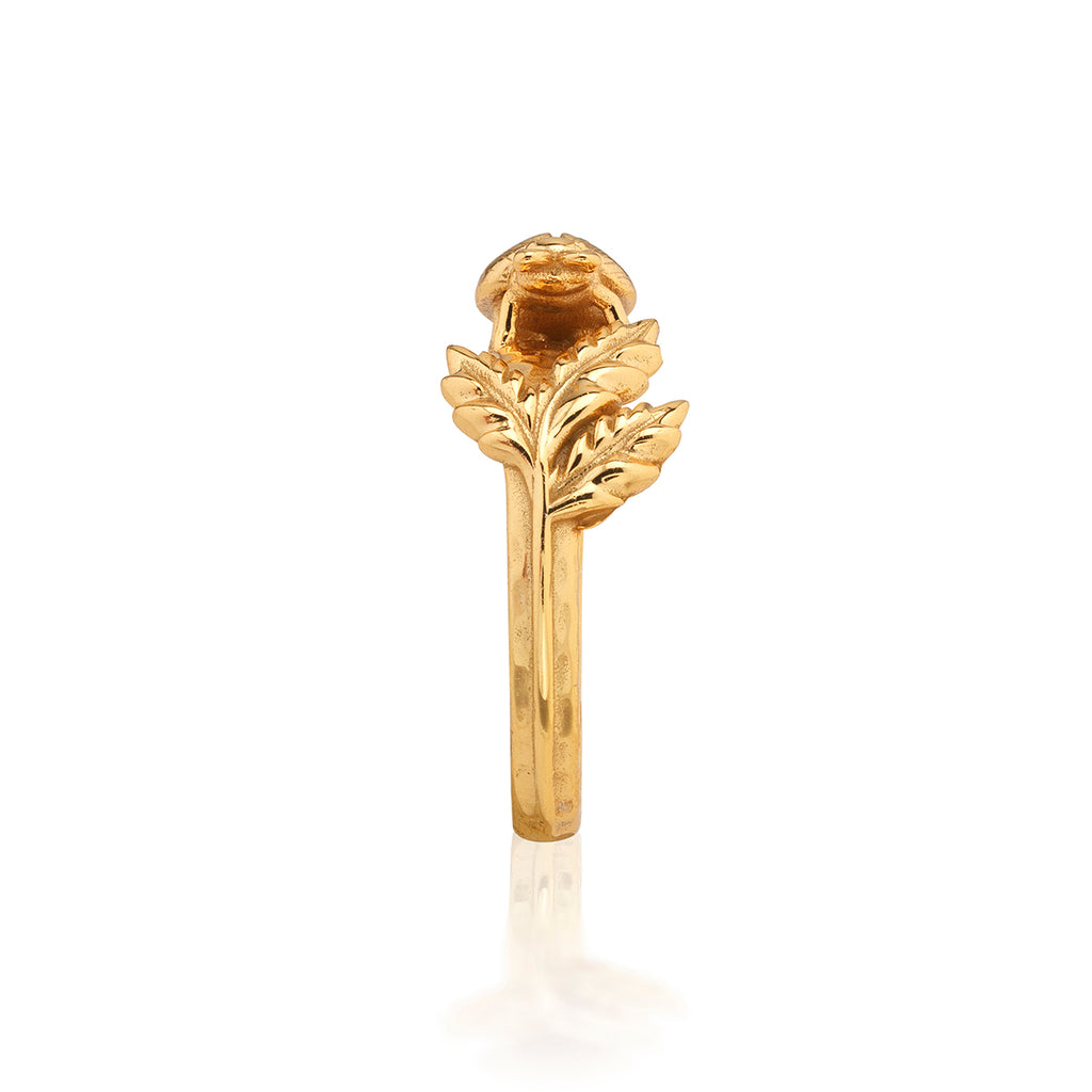 Meadow Ladybug Ring in Gold