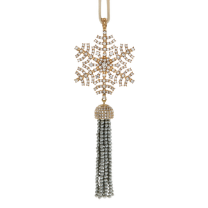 Snowflake Tassel Hanging Ornament