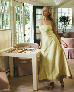 Katherine Dress in Lemon Yellow