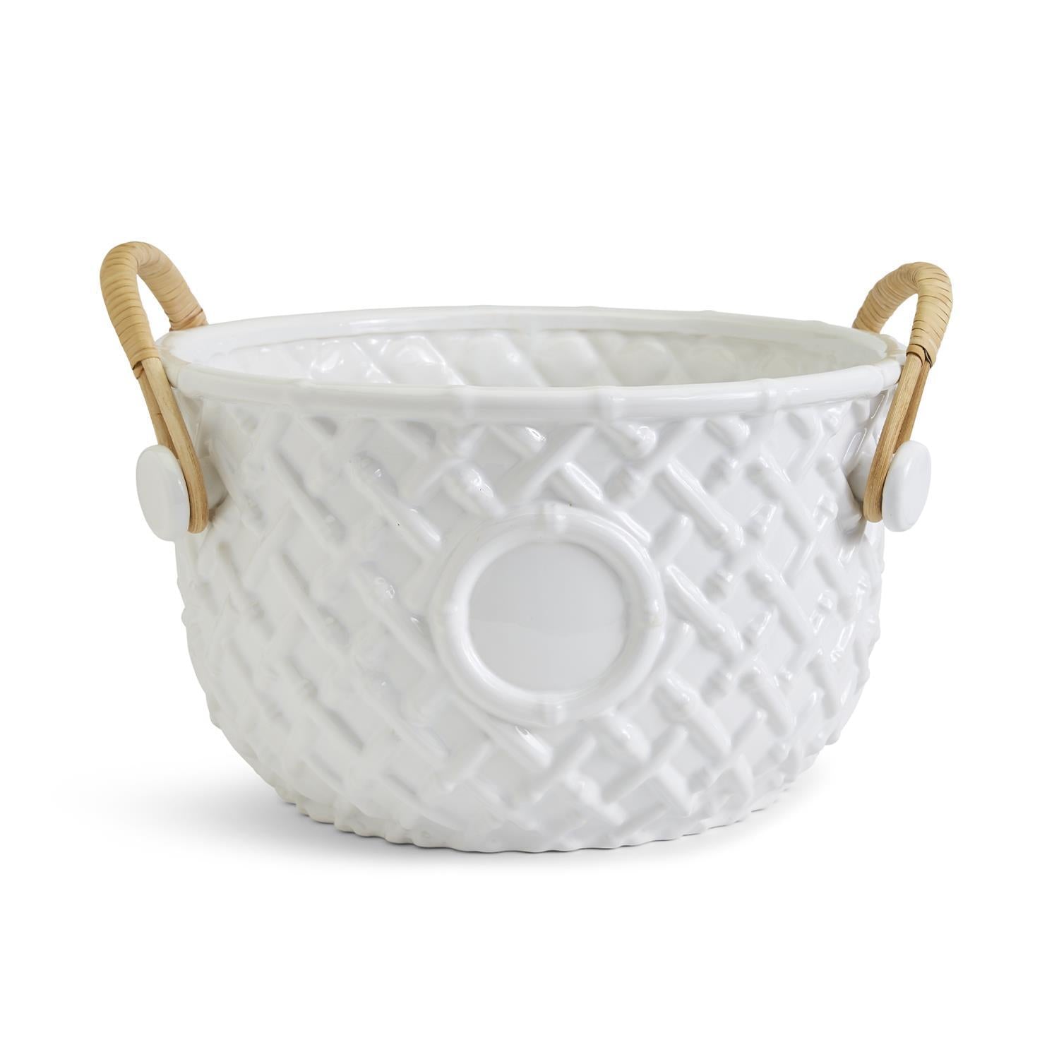 Hampton Faux Bamboo Fretwork Party Bucket