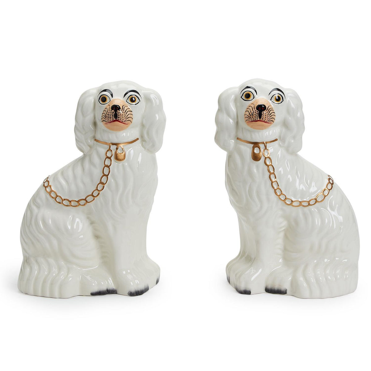 Staffordshire Dog Statues, Set of 2