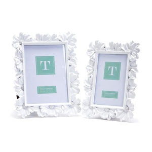 White Daisy Photo Frame, Set of 2