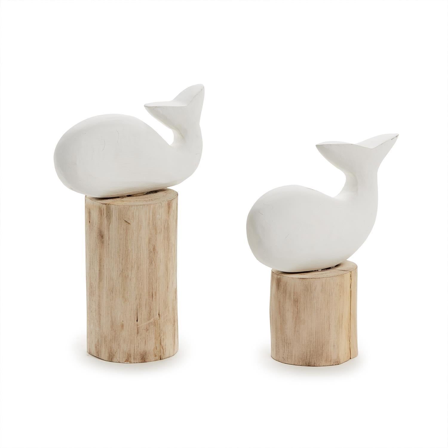 Carved Fish on Dock Post, Set of 2