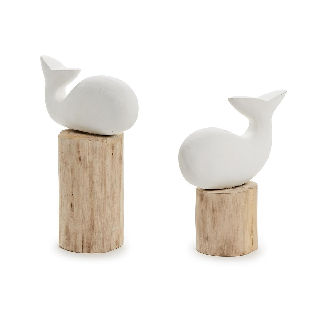 Carved Fish on Dock Post, Set of 2