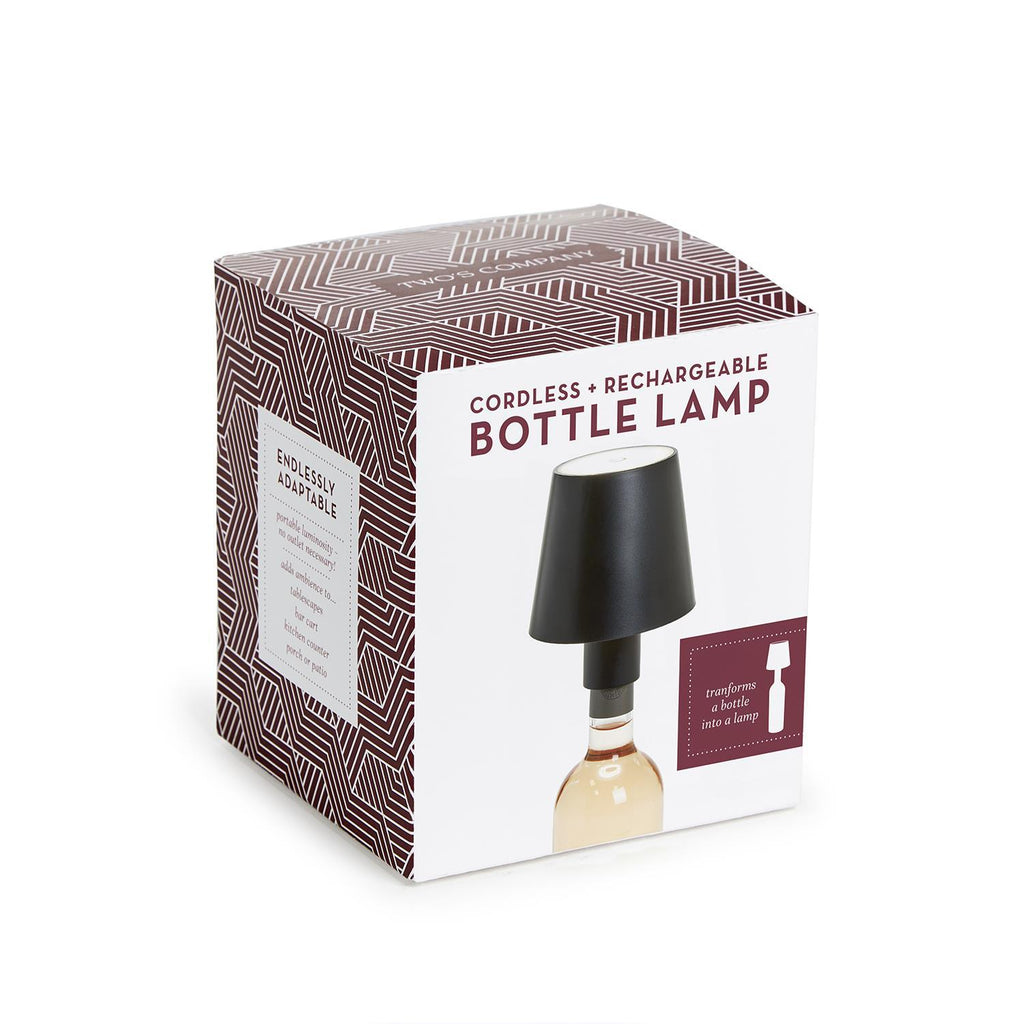 LED Touchable Black Lampshade with Bottle Stopper in Gift Box