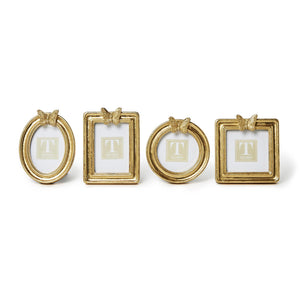 Golden Butterfly Gold Leaf Finish Photo Frames, Set of 4