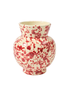 Speckled Vase in Burgundy