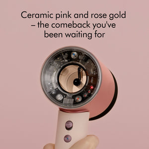 Supersonic Nural Hair Dryer in Ceramic Pink & Rose Gold