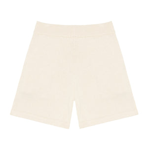 Women’s Cream Knit Shorts