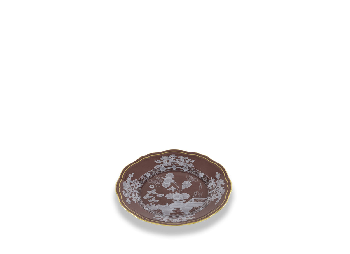 Oriente Italiano Antico Doccia Flat Bread Plate in Castagna
