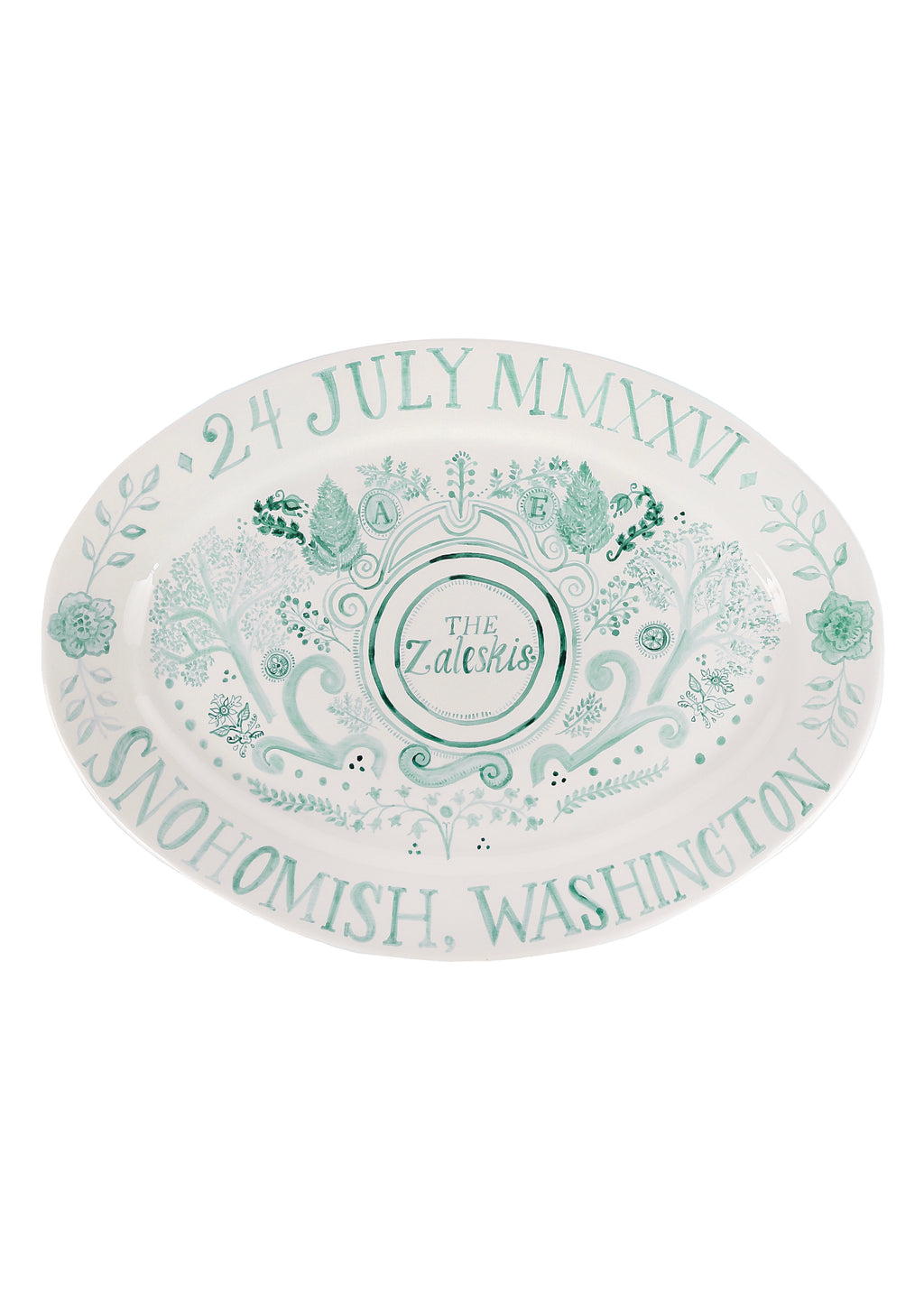 Wedding Platter in Botanical
