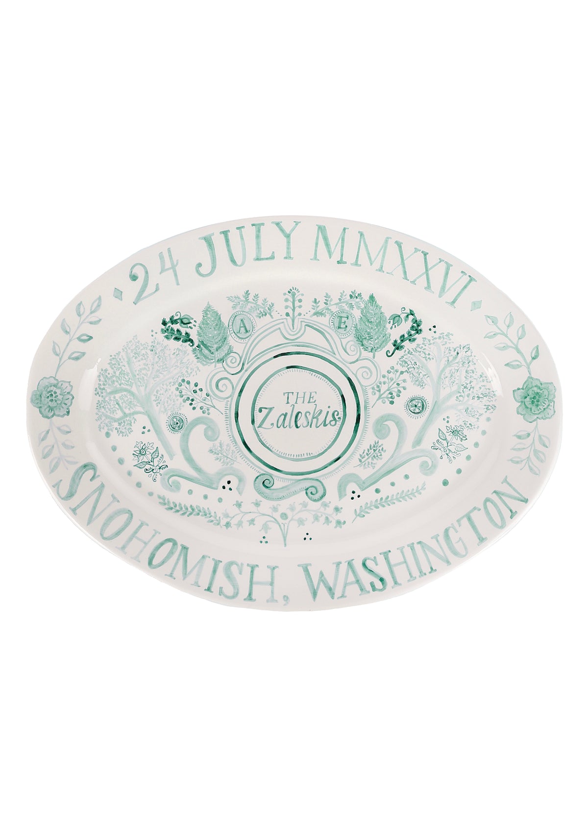 Wedding Platter in Botanical