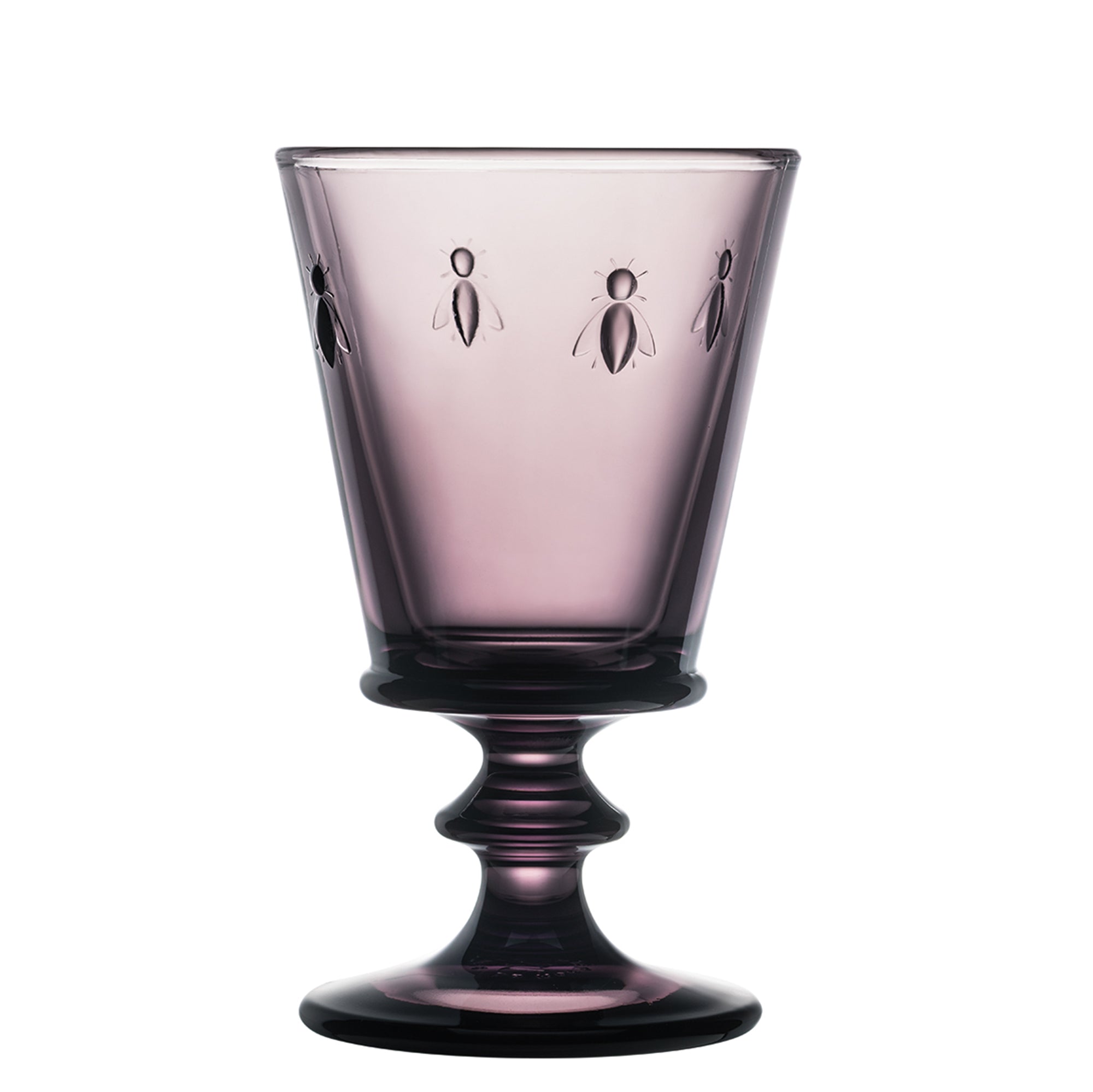 Bee Wine Glass in Eggplant, Set of 6