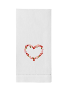 Flower Heart Hand Towel