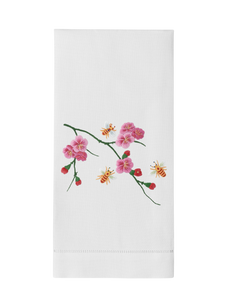Bees & Flowers Hand Towel