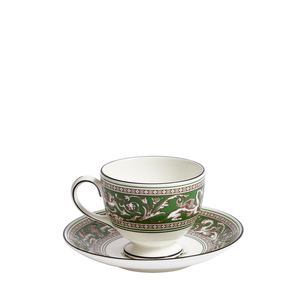 Florentine Verde Teacup Saucer