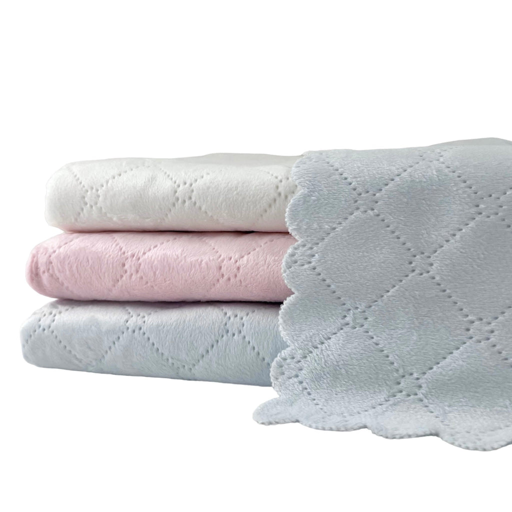 Quileted Plush Baby Blanket