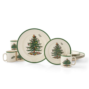 Christmas Tree 12-Piece Dinnerware Set