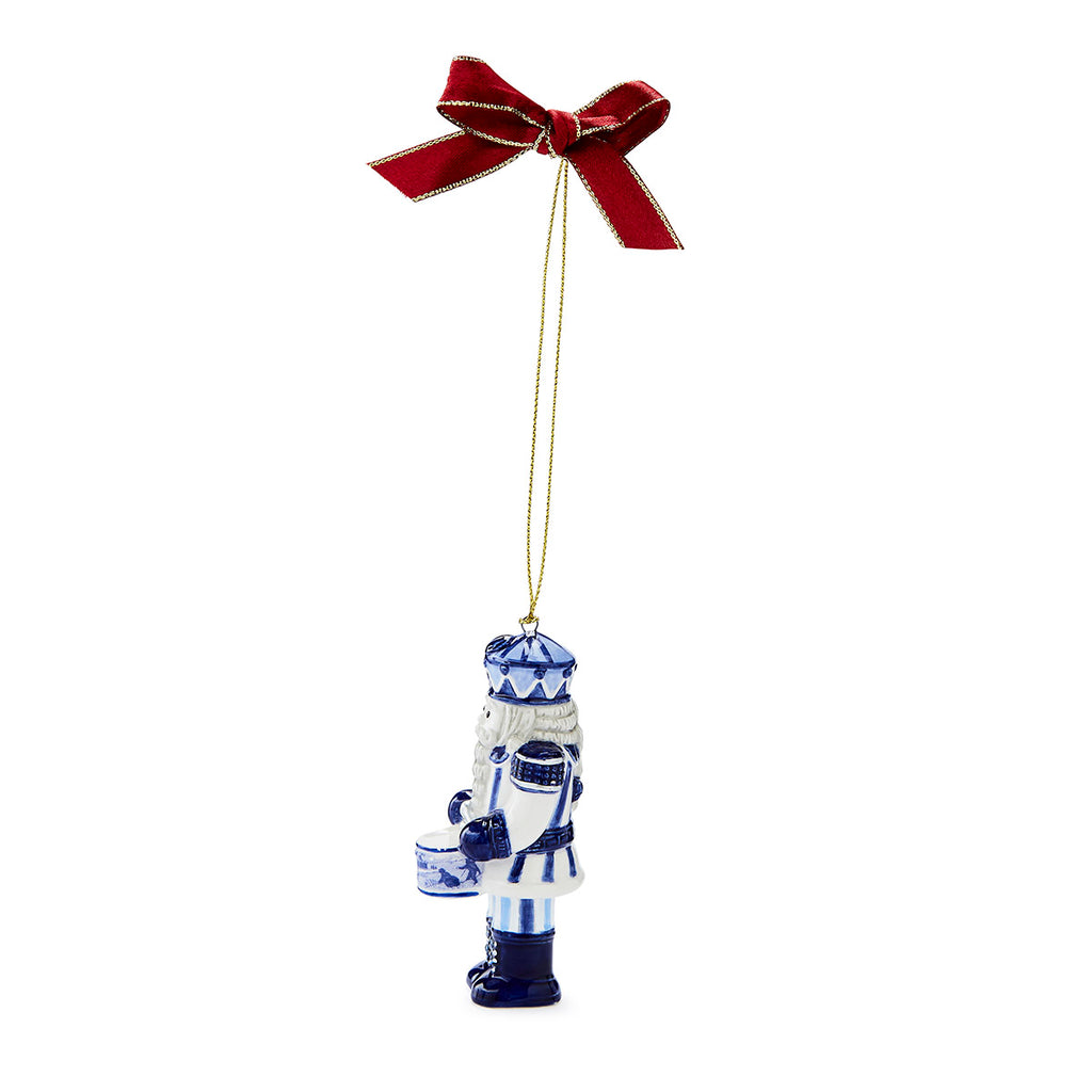 Blue Italian Christmas Nutcracker Ornament