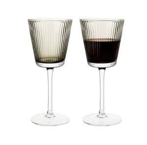 GC Nouveau Wine Glass in Smoke, Set of 2