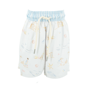 Kyle Boy Swim Trunk in Seaside