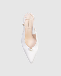 Reina 100 in White & Satin Pearl