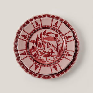 Rêverie des Pins Dining Plate in Carmin
