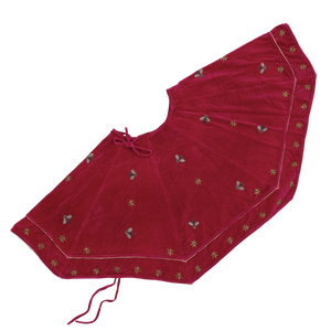 Sparkle Bee Tree Skirt in Berry