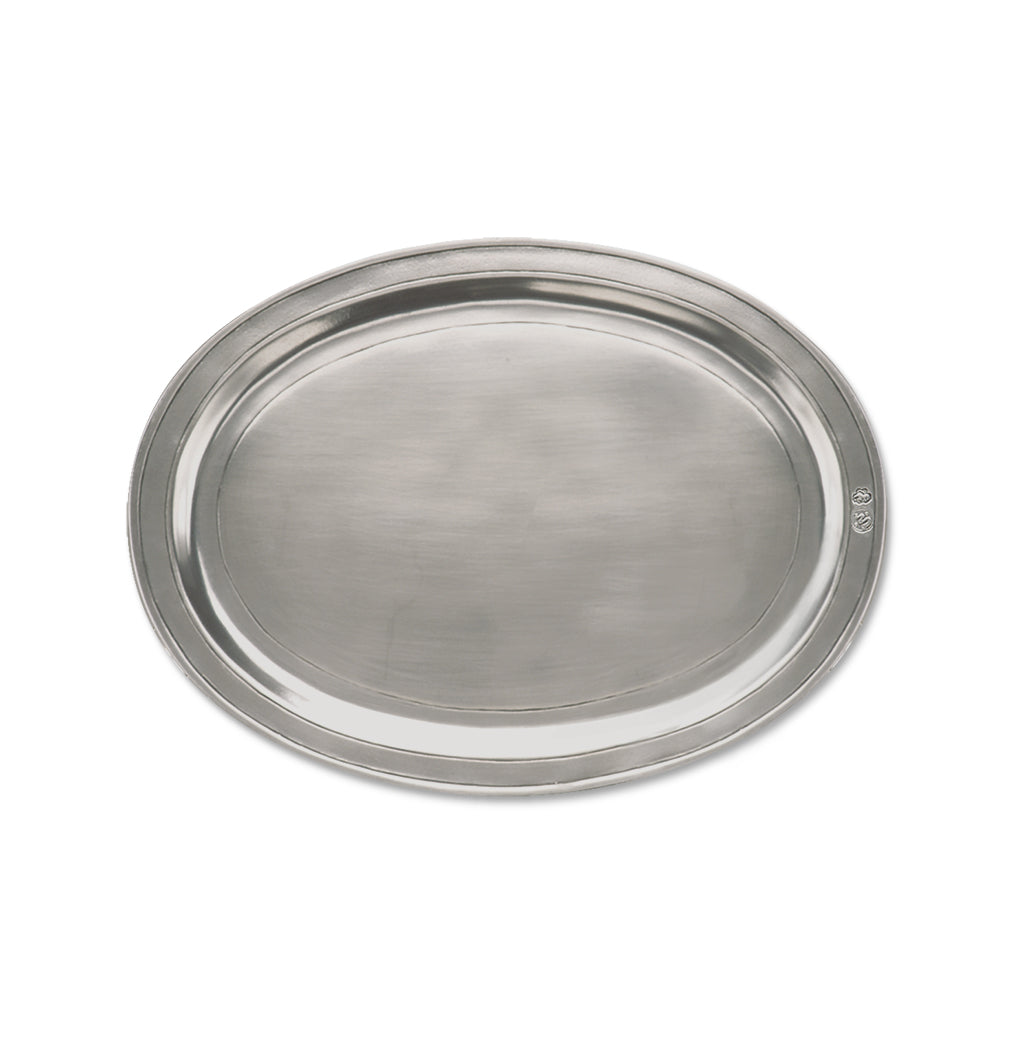 Oval Incised Tray, Medium