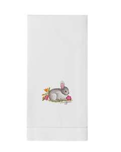 Bunny Gray Hand Towel